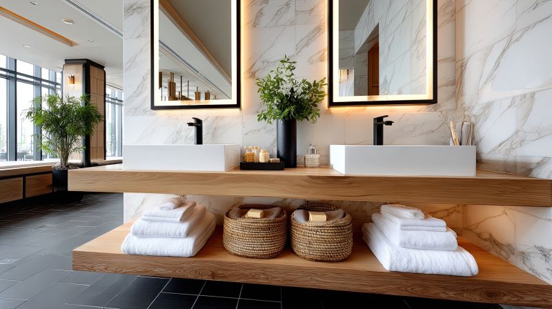 Bathroom Mirror Installation