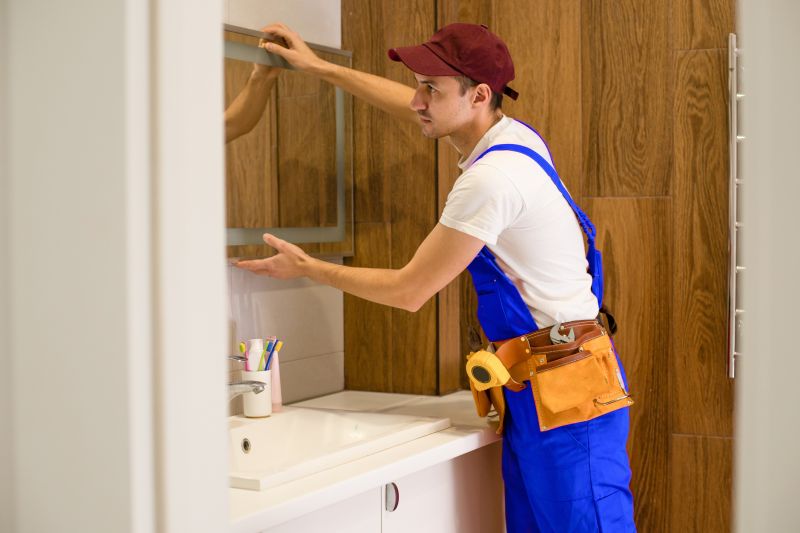 Bathroom Mirror Installation