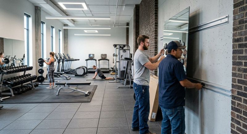 Fitness Mirror Installation in Longmont, CO
