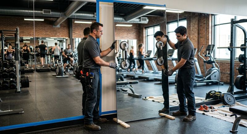 Fitness Mirror Installation in Longmont, CO